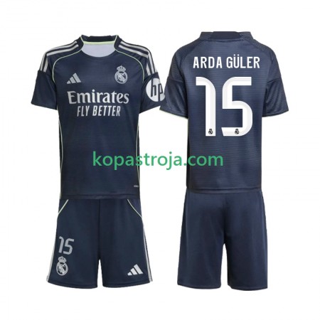 Billiga Fotbollströjor Real Madrid Arda Guler 15 Barn Borta tröja 2025/26 Kortärmad